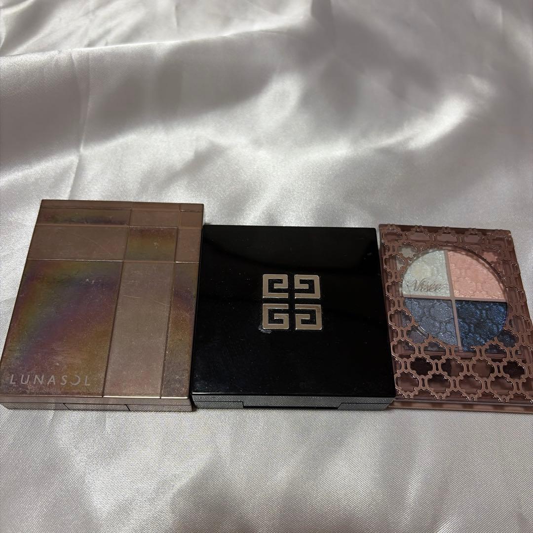 【ルナソル】【ジバンシィ】【ヴィセ】青み系アイシャドウ3点セット