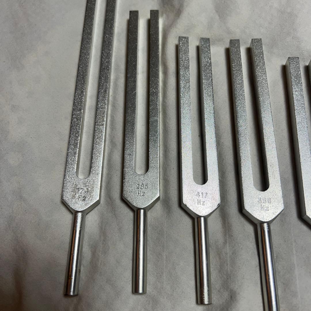 音叉 8本セット チューナー　周波数付き