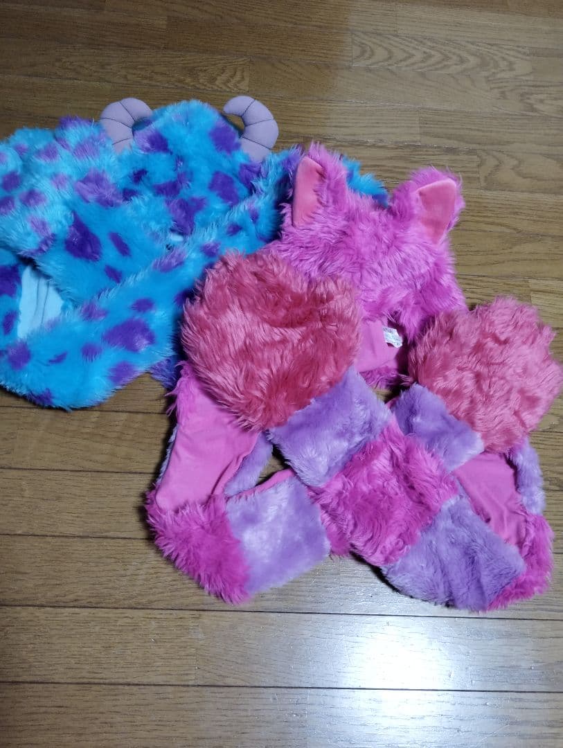 ディズニー　マフラー　マフラーファンキャップ チェシャ猫　サリー（美品）