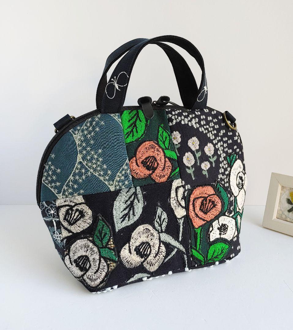 ミナペルホネン　swing camellia　バラードパッチ　ミニサイズ