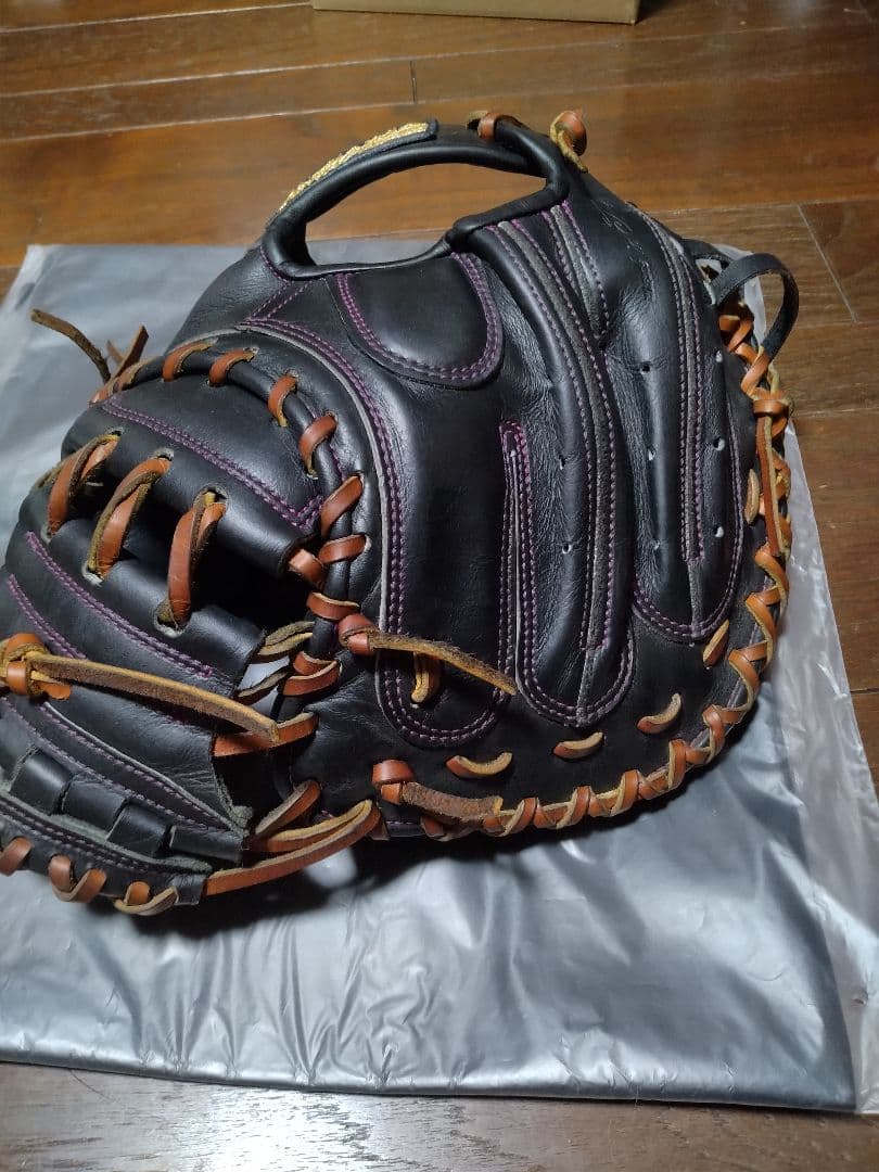 KANAM 5周年限定黒 レザー キャッチャーミット　要ミット