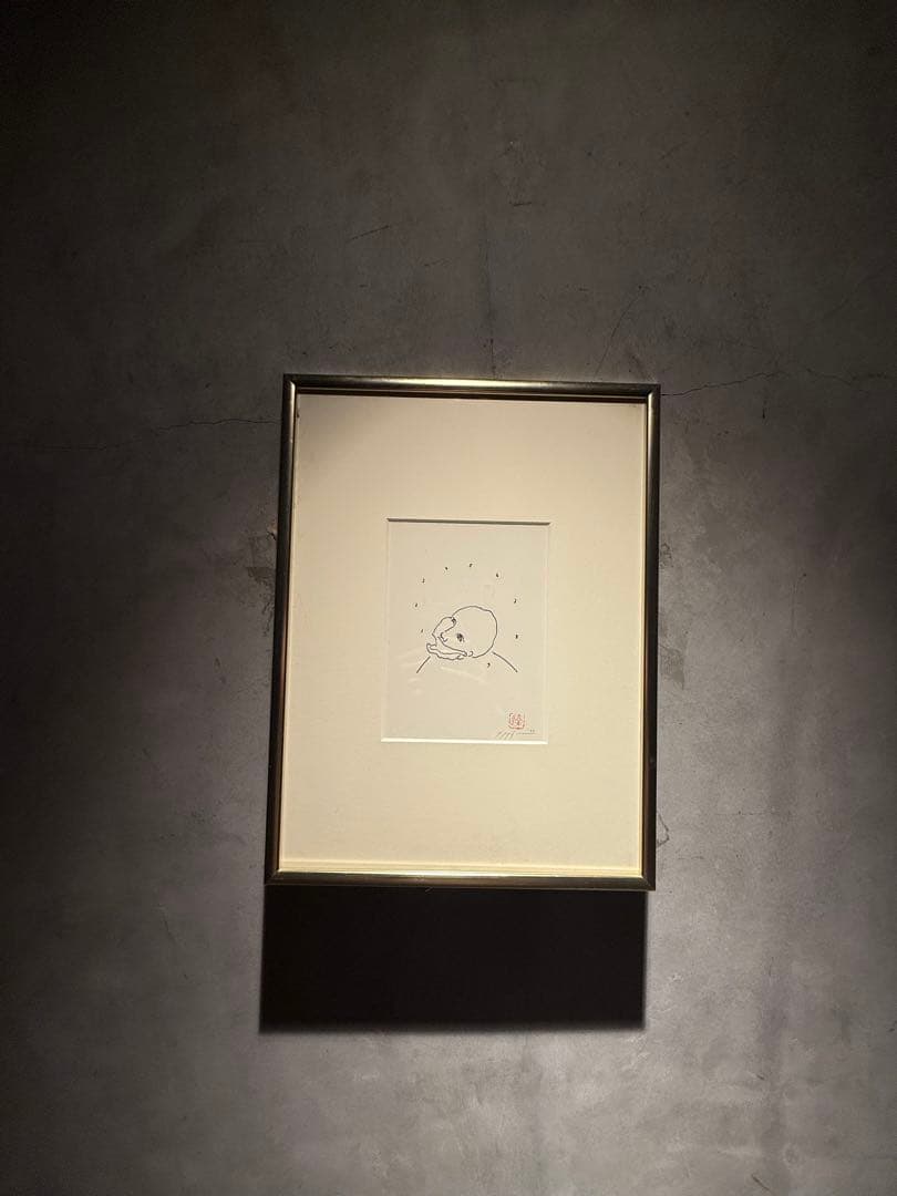 希少　宮島達男　95, ドローイング　直筆サインあり