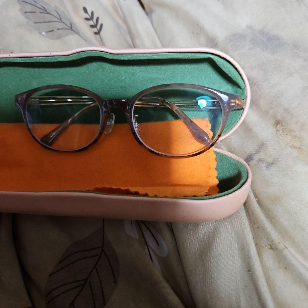 クリアフレーム メガネ ケース付き