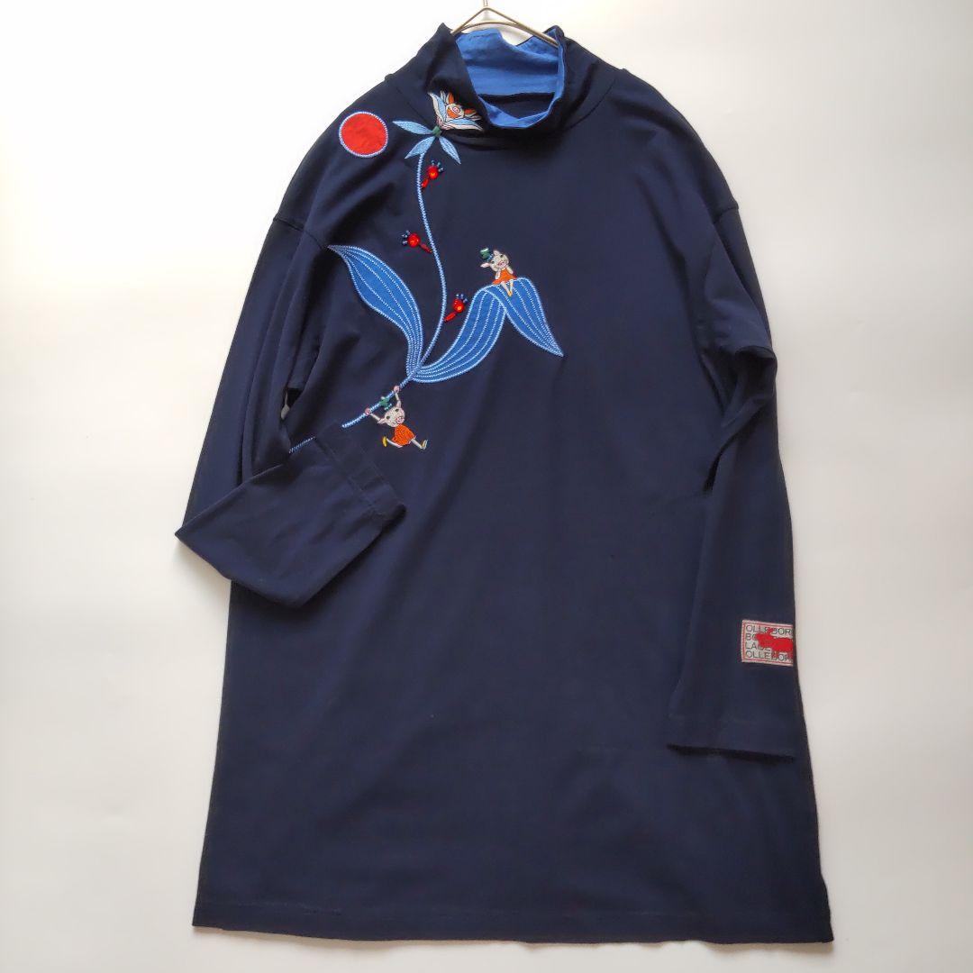 極美品 アルベロベロ オレボレブラ ブタ 刺繍 ワッペン ビジュー チュニック