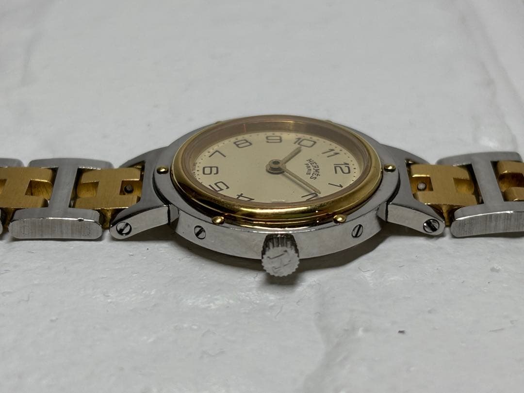 achapii  HERMES エルメス クリッパー　腕時計　電池式　不動