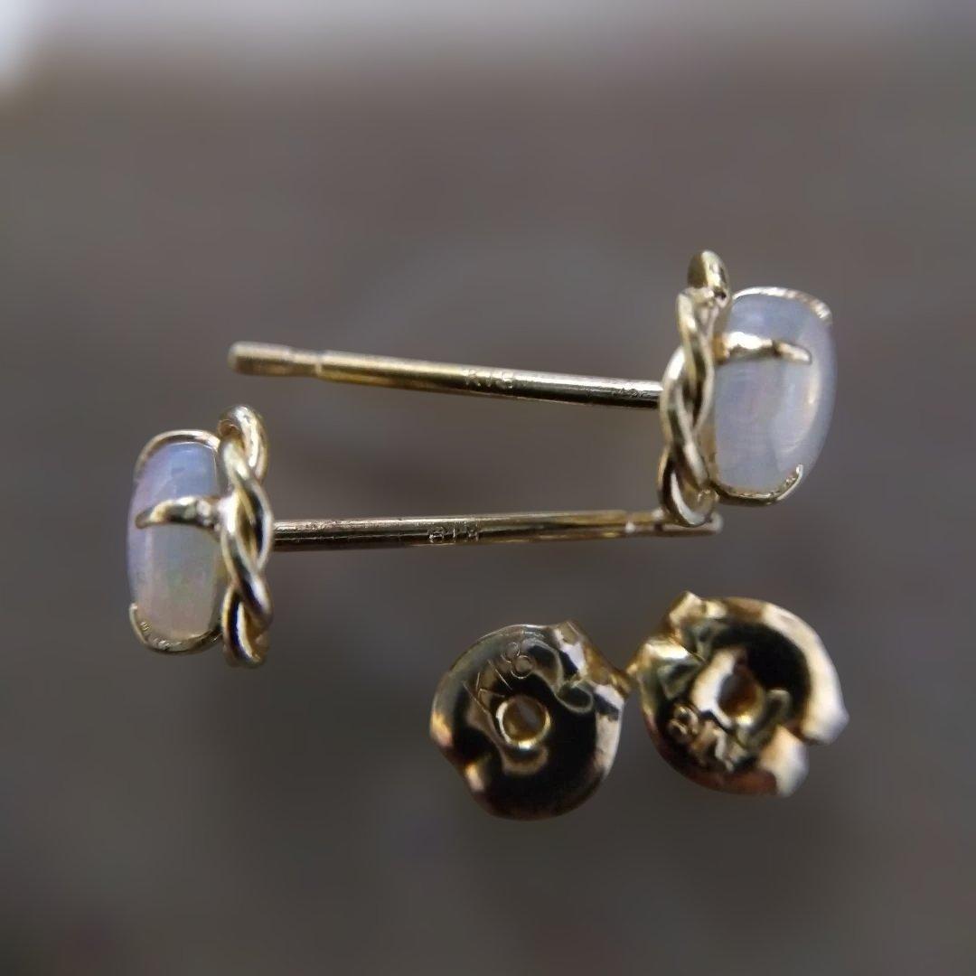 k18ピアス両耳用　オパール