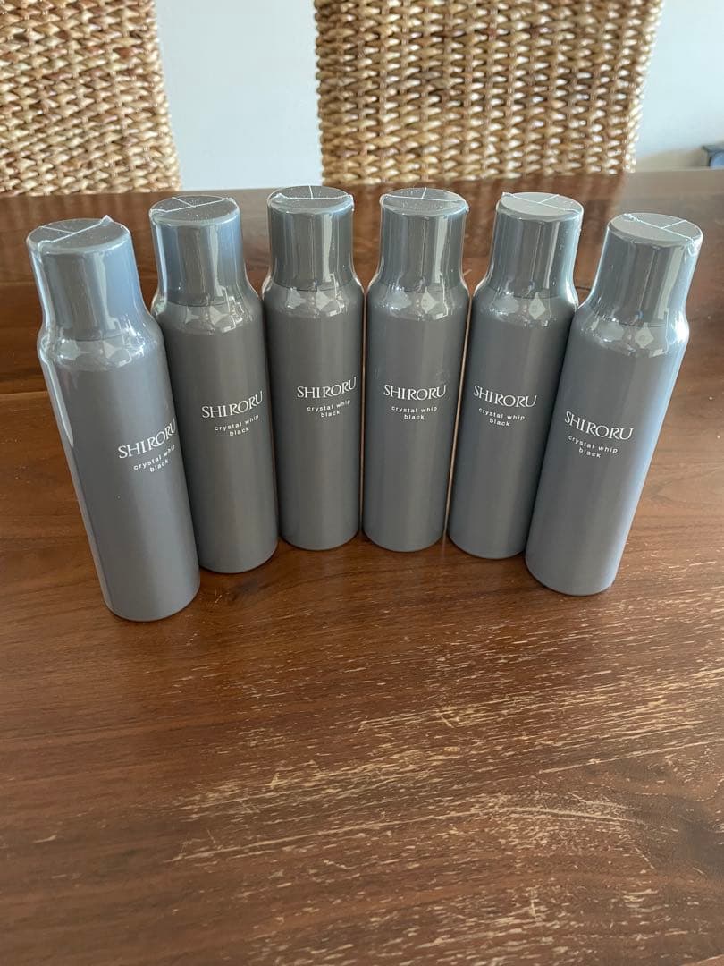 SHIRORUクリスタルホイップブラック 6本セット(リニューアル版)