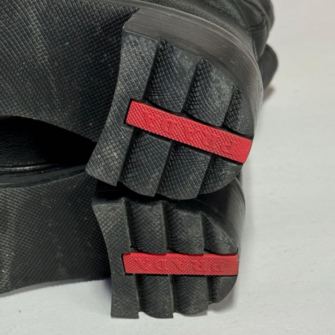 ラムチョコちーずさん専用PRADA ブーツ23cm(35.5)牛革/3U5360