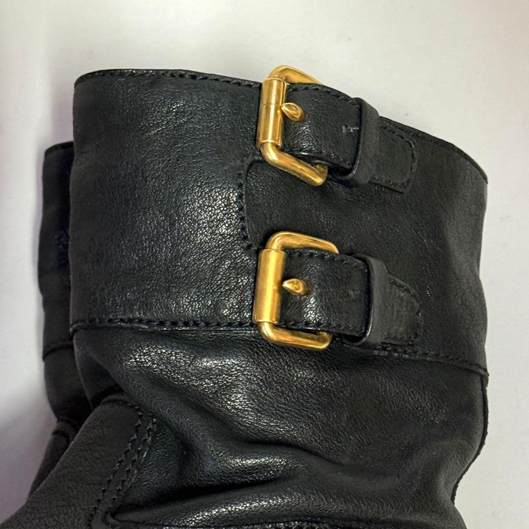 ラムチョコちーずさん専用PRADA ブーツ23cm(35.5)牛革/3U5360