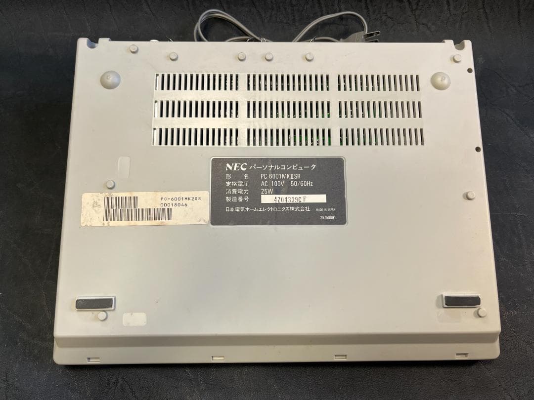 NEC PC-6001mkIISR 通電確認済み