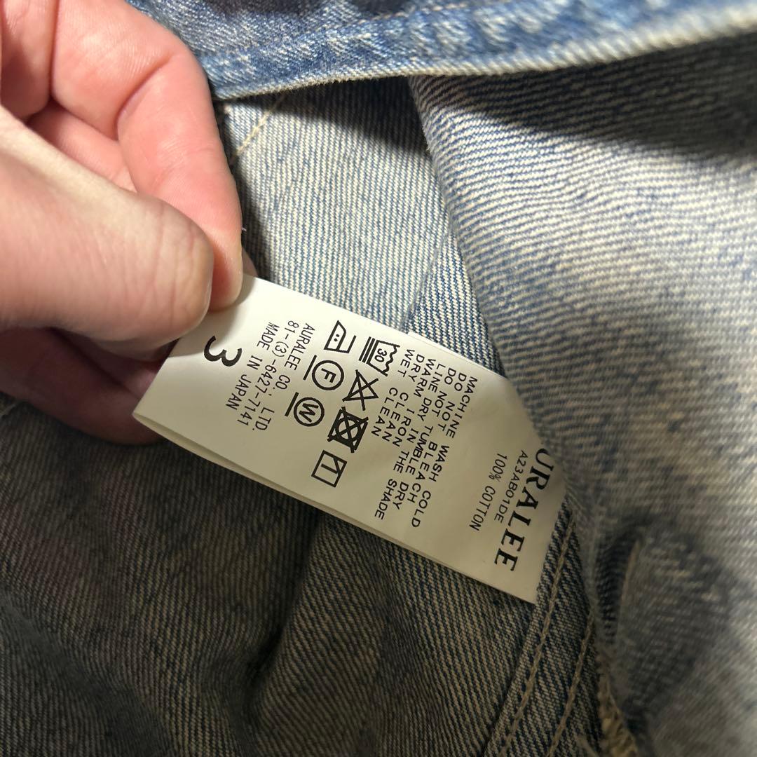 オーラリー23aw デニムジャケット