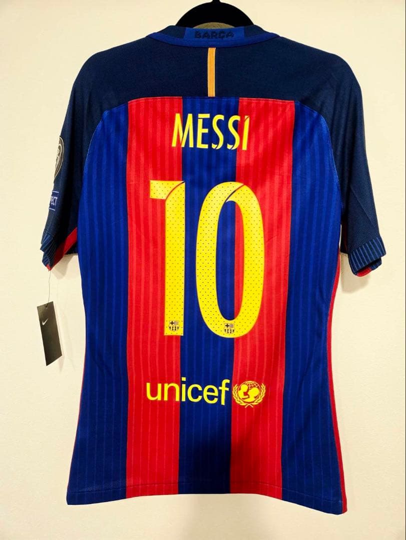 16/17 FCバルセロナ CL用 選手支給ユ二フォーム メッシ 背番号10