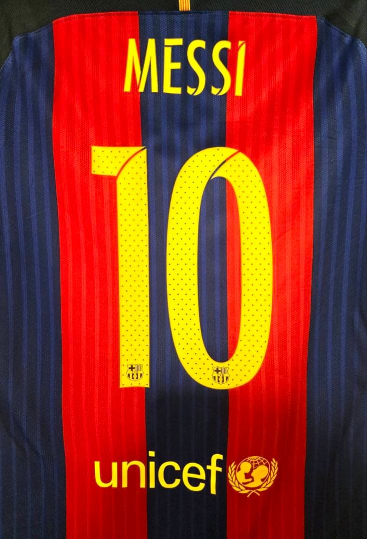 16/17 FCバルセロナ CL用 選手支給ユ二フォーム メッシ 背番号10