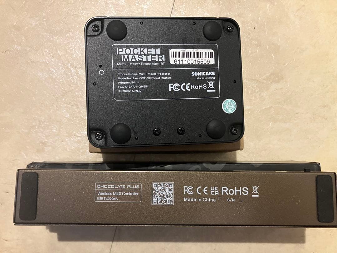 SONICAKE Pocket masterと chocolateplus