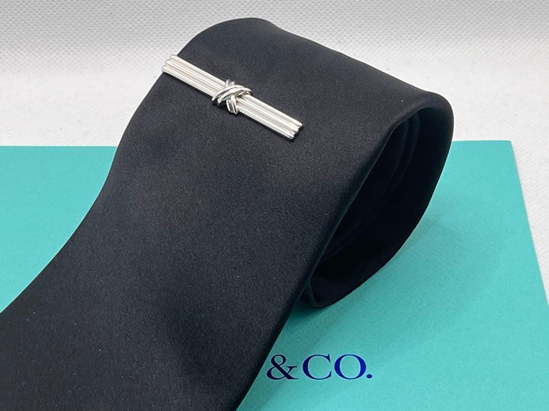 c496 美品　ティファニー　1992 シグネチャー　ネクタイピン　925