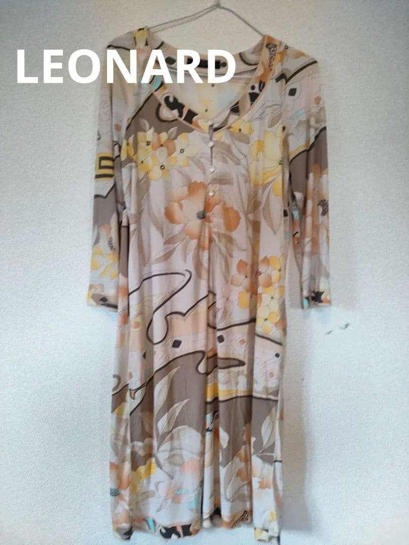 f22 LEONARD　レオナール　ワンピース　L カンカン