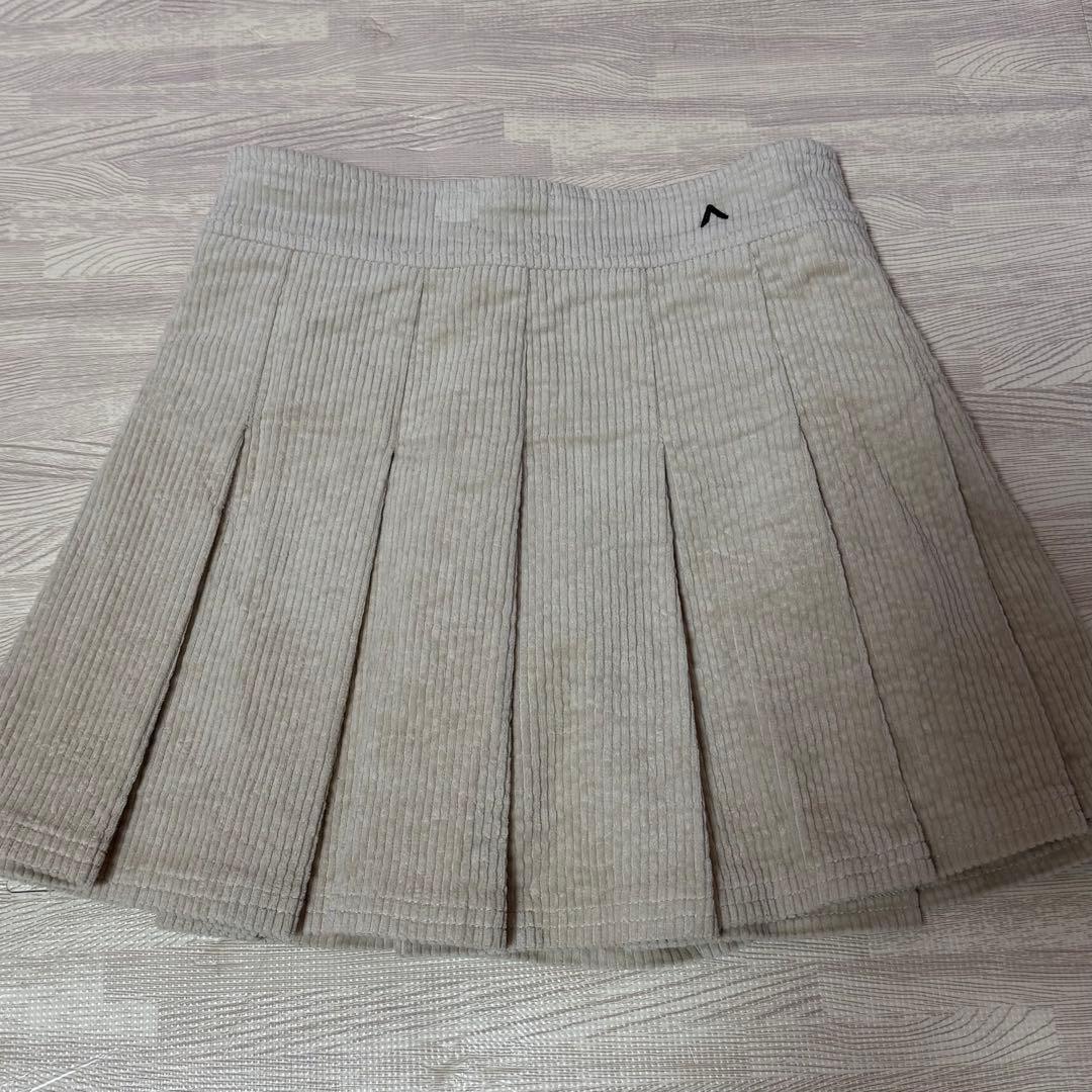 andmary Amanda pleats skirt beige Sサイズ