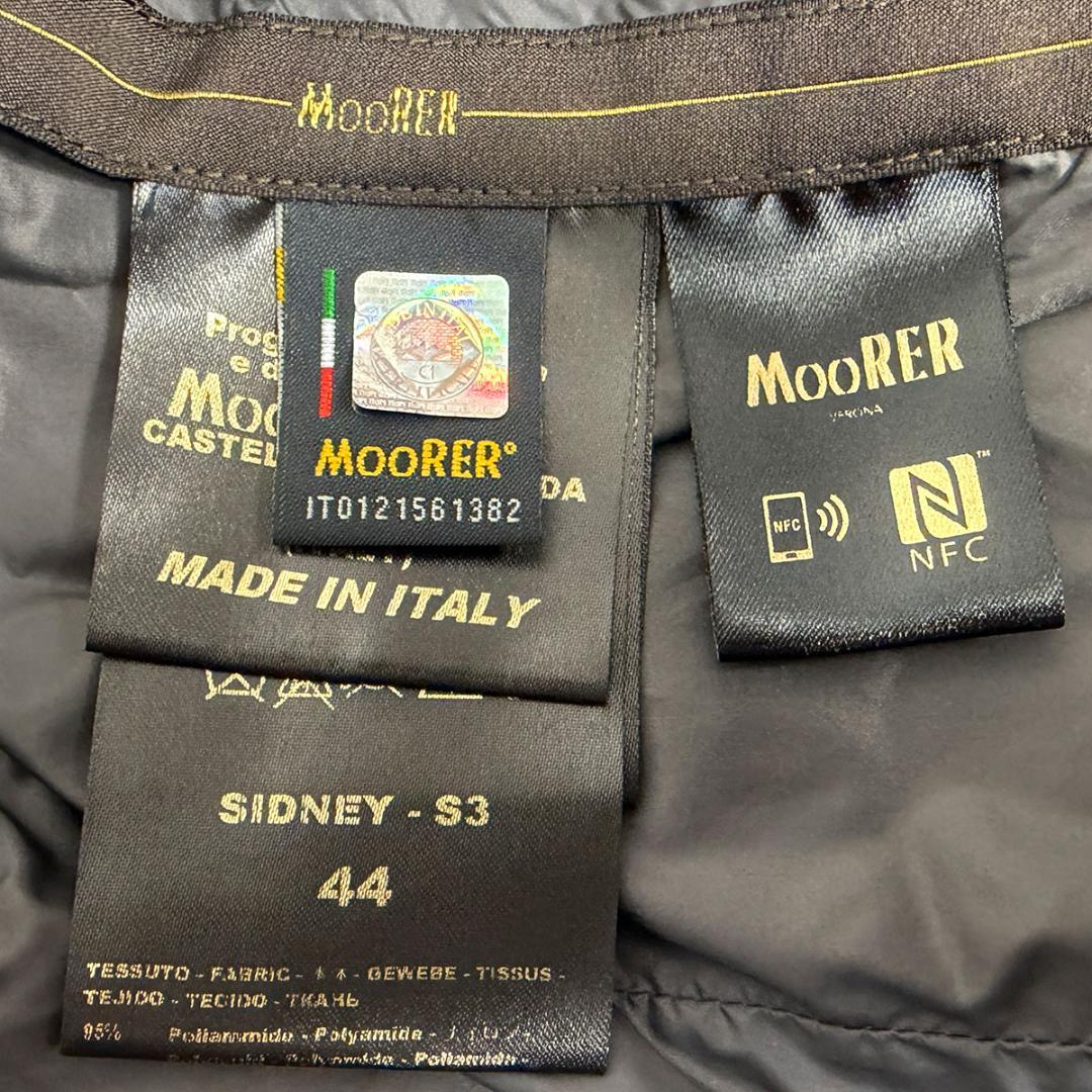 J5119 美品 ムーレー シドニー 軽量ダウンベスト ネイビー 44