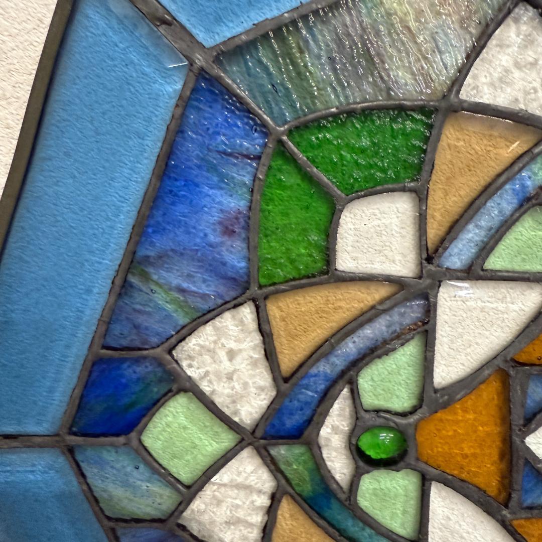 フォロー割【USED品 】欧州 アンテーク ステンドグラス　ハンドメイド