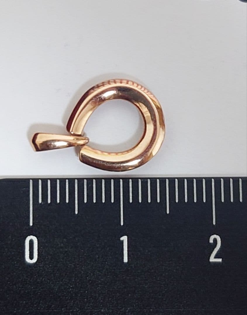 かおかお　馬蹄　K18PG ペンダントトップ　デルミリオーレ