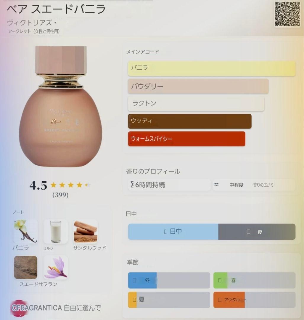 香水(女性用) Victoria's Secret Bare Sueded Vanilla