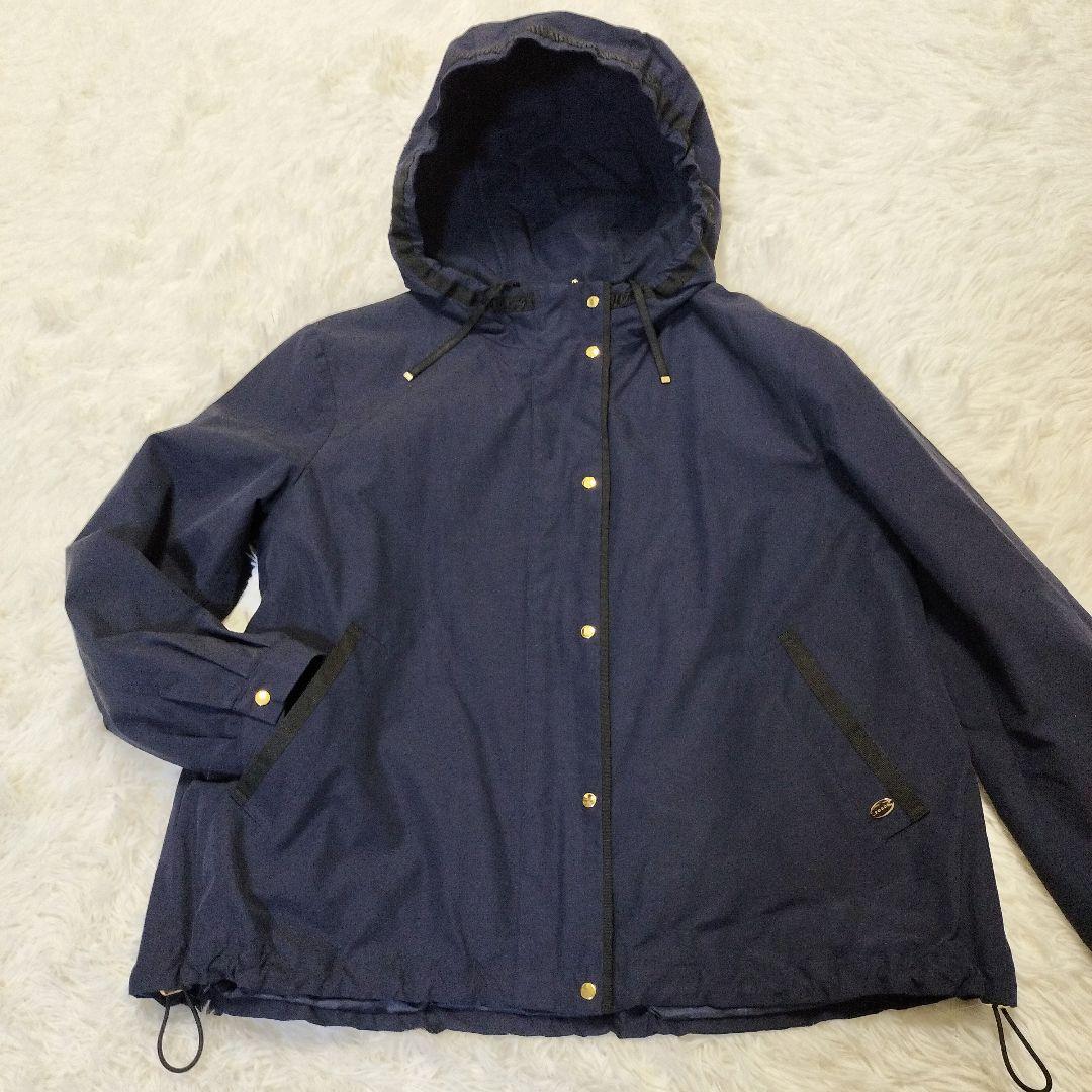 美品✨️ TOCCA ネイビー マウンテンパーカー フードキルティングライナー付
