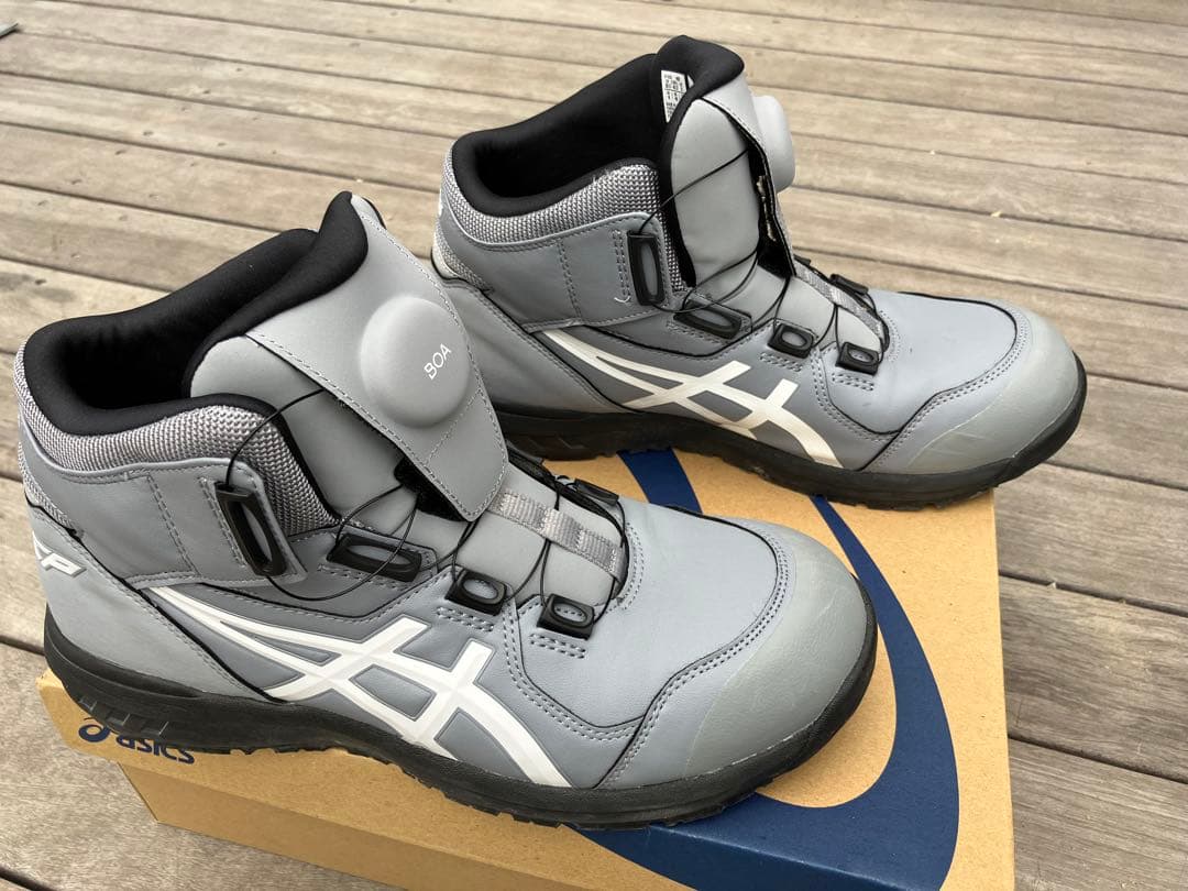 asics アシックスBOAシステム安全靴 グレー