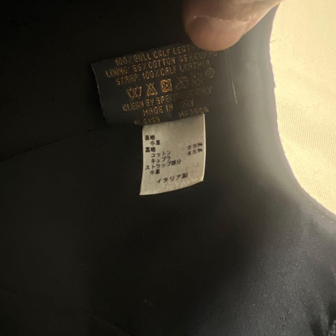 ルイヴィトン レザー モノグラム キャップ 黒 60 美品　値引き可