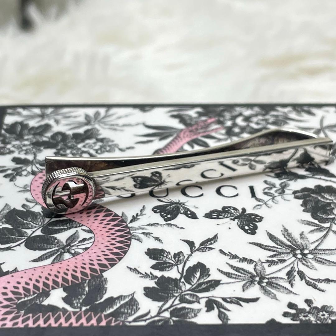 【極美品】GUCCI グッチ タイピン インターロッキングG シルバー 925
