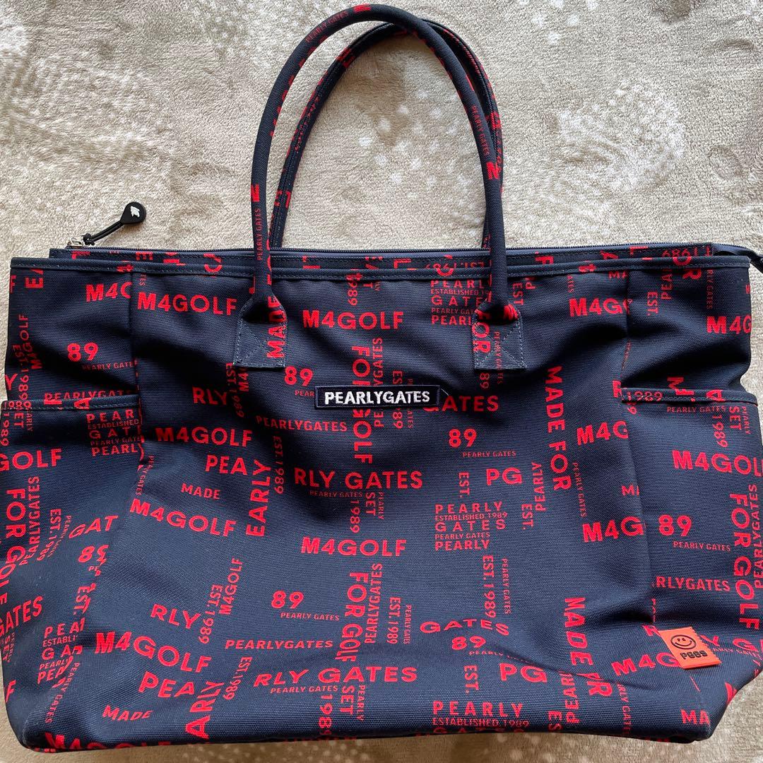PEARLY GATES ゴルフロッカーバッグ ネイビー/レッド