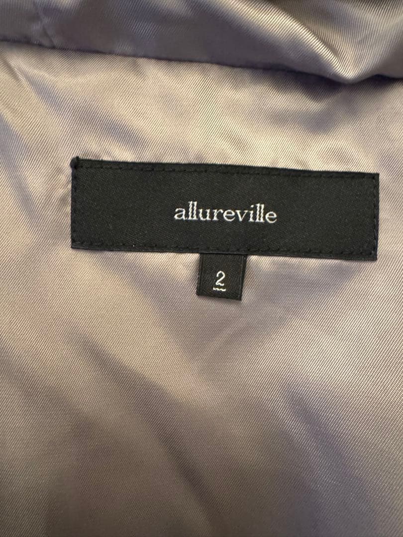 allureville フード付きベストサイズ2 新品、現行販売品タークブラウン