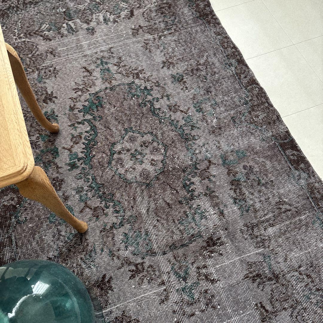 hiromikanさま専用 トルコ　ヴィンテージラグ　グレー　グリーン