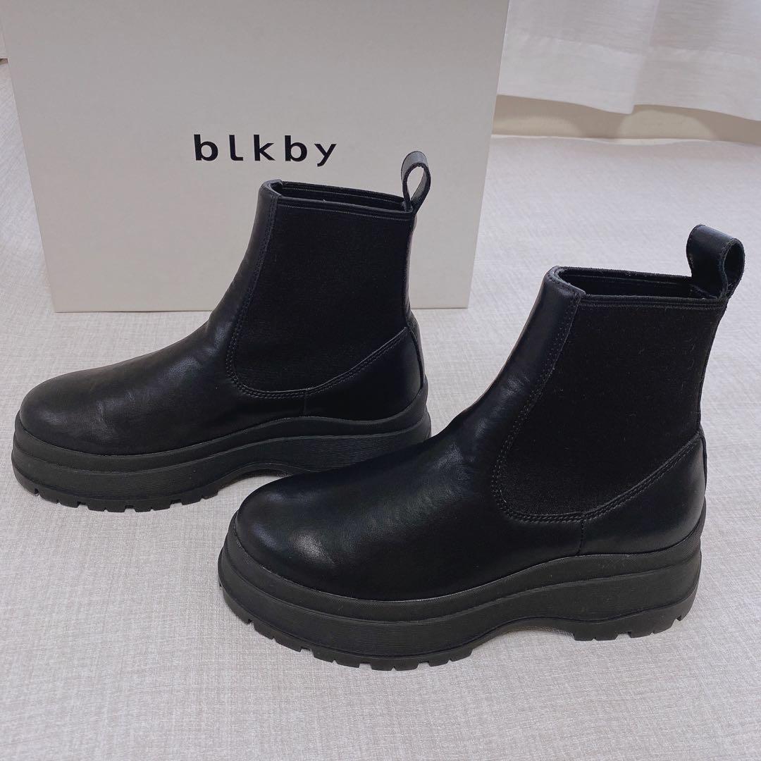 【専用箱付】BLACK BY MOUSSY side gore boots