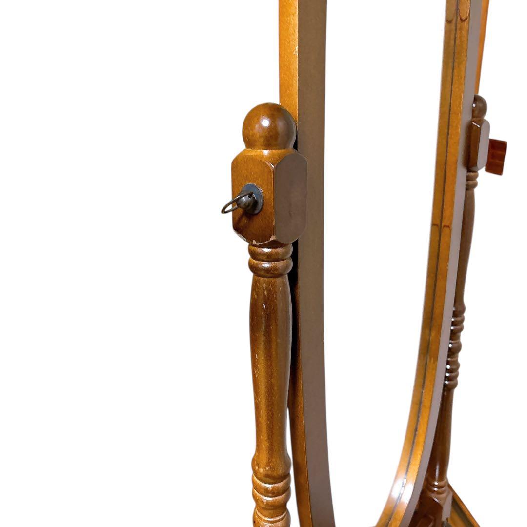 ヴィンテージ 姿見 オーバル スタンドミラー アンティーク　レトロ　ビンテージ