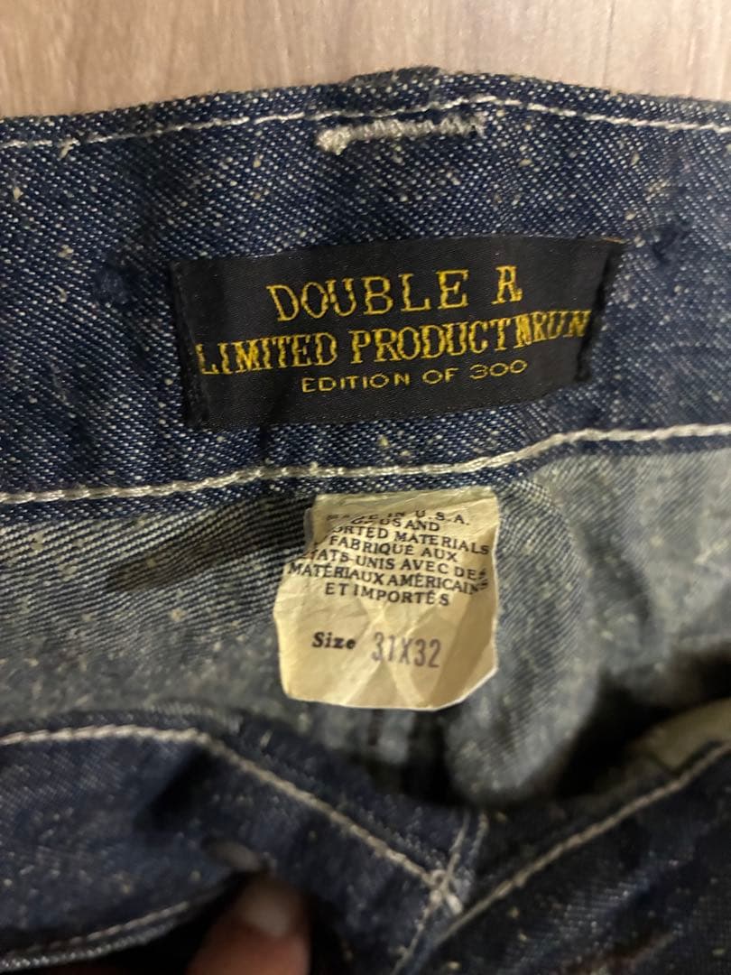 【美品】DOUBLE RL デニムワークパンツR214 31x32