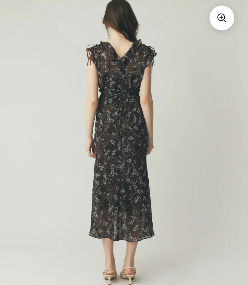 ME COUTURE ブーケドゥボヌールドレス　ブラウン