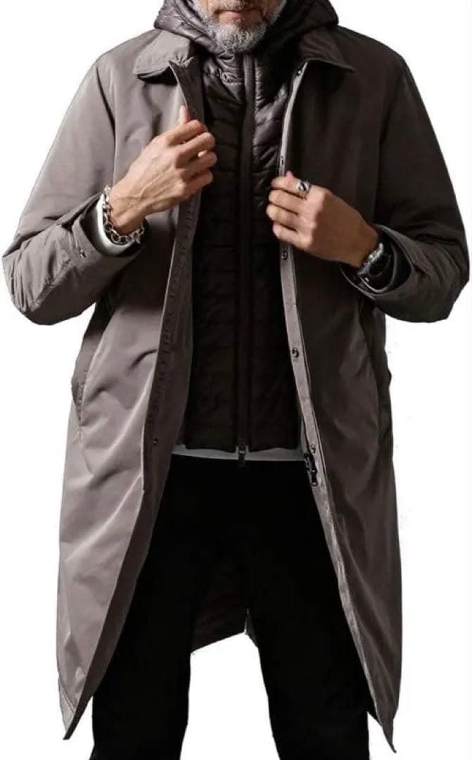 リッキー【新品】WillLOUNGE フード着脱ステンカラーコート