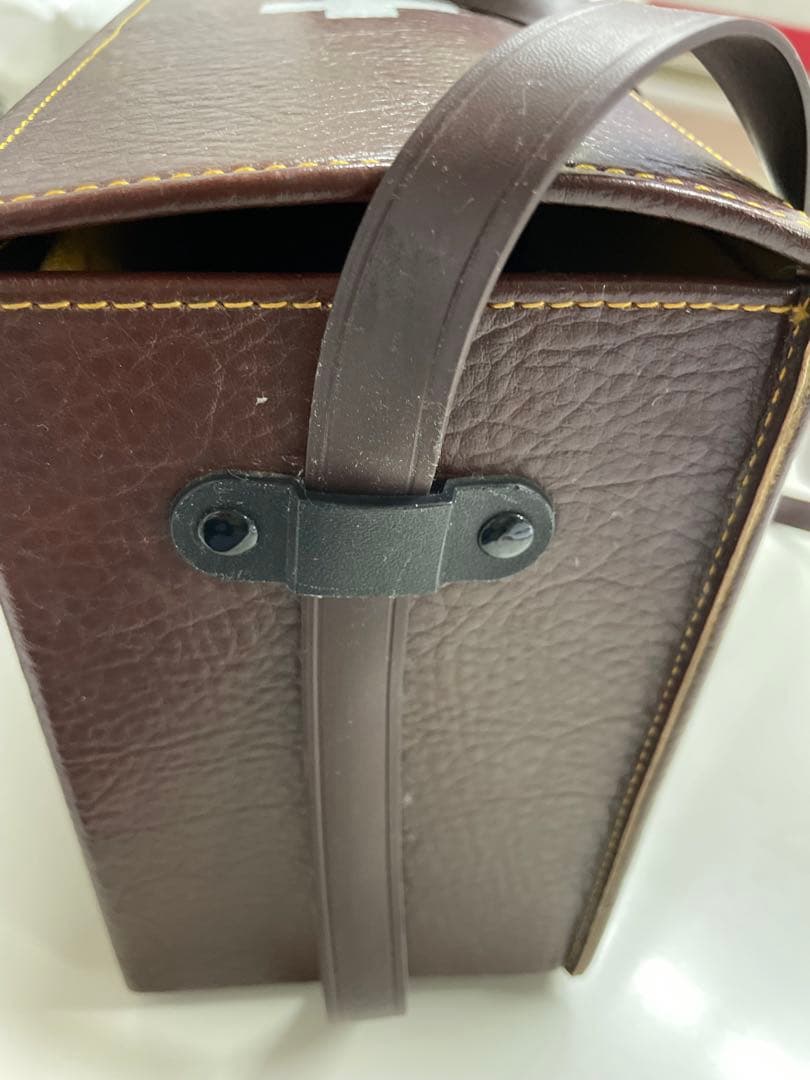 ブラウン救急箱 レザー調 ヴィンテージ