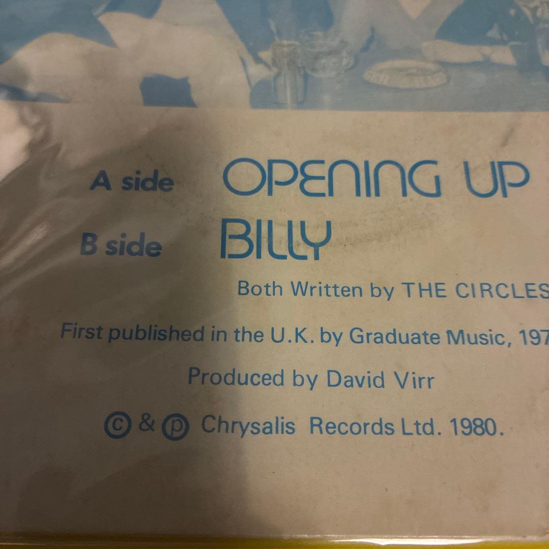 THE CIRCLES パンク天国名盤 OPENING UP / BILLY