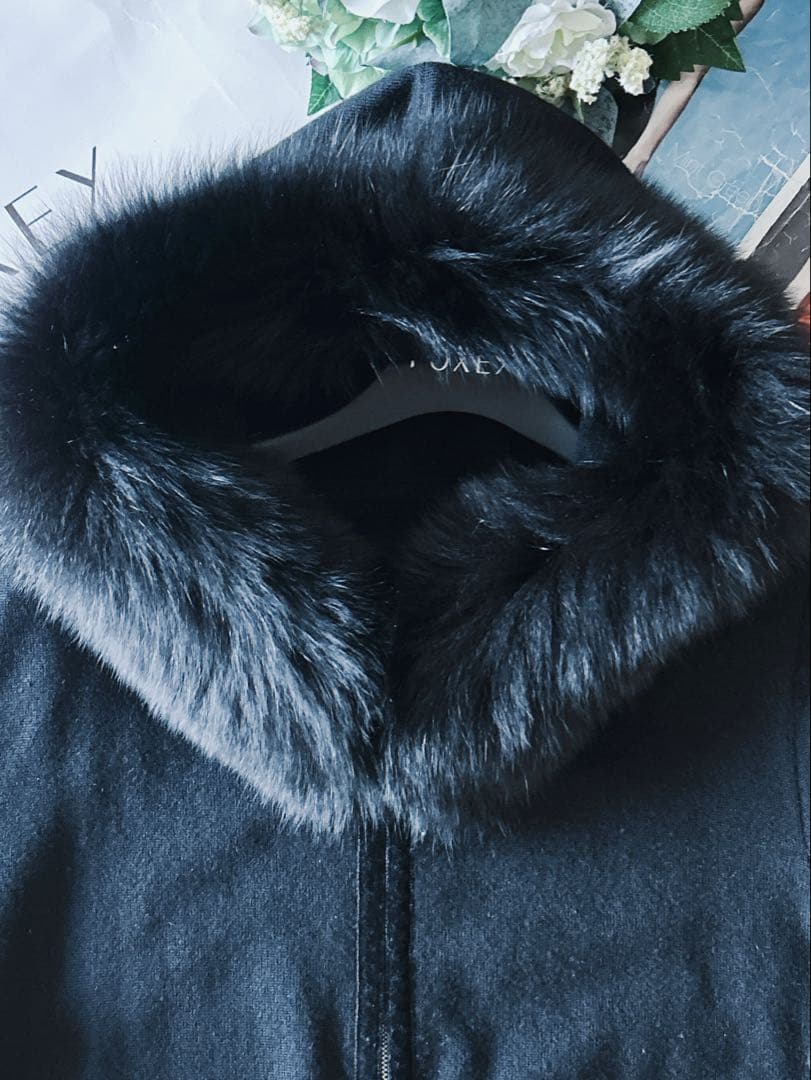 極美品！FOXEYカシミアフォックスファーパーカー 40 Rene FOXEY