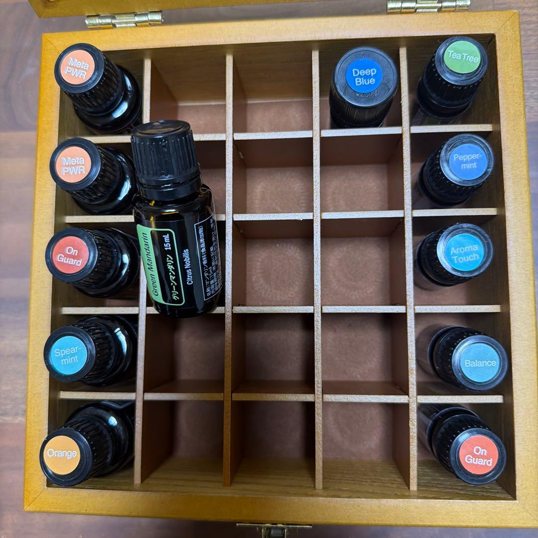 エッセンシャルオイルセット ウッドボックス