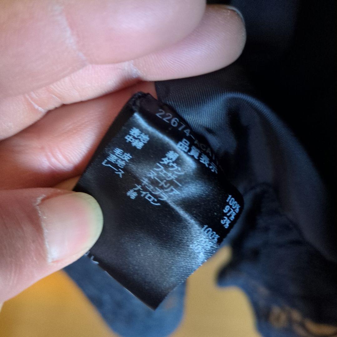 FOXEY ファー襟付き黒ロングコート