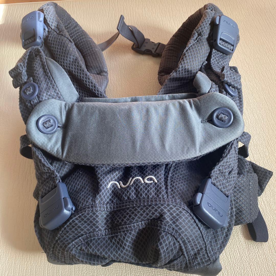 Nuna 抱っこ紐 グレー メッシュ　カドルクリック