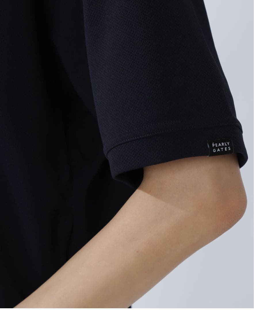 【新品・未使用】PEARYGATES 高通気ダブルフェイス半袖Vネックカットソー