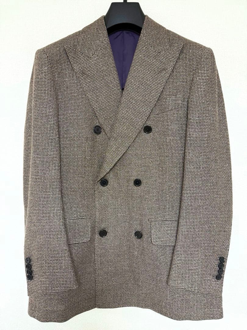 TOMORROWLAND シルクリネン生地 ダブルジャケット FERLA