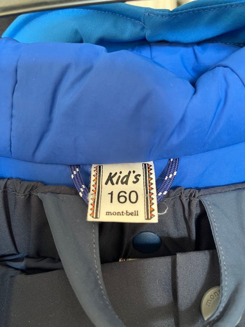 mont-bell 子ども用 スキーウェア 青紺　160セン