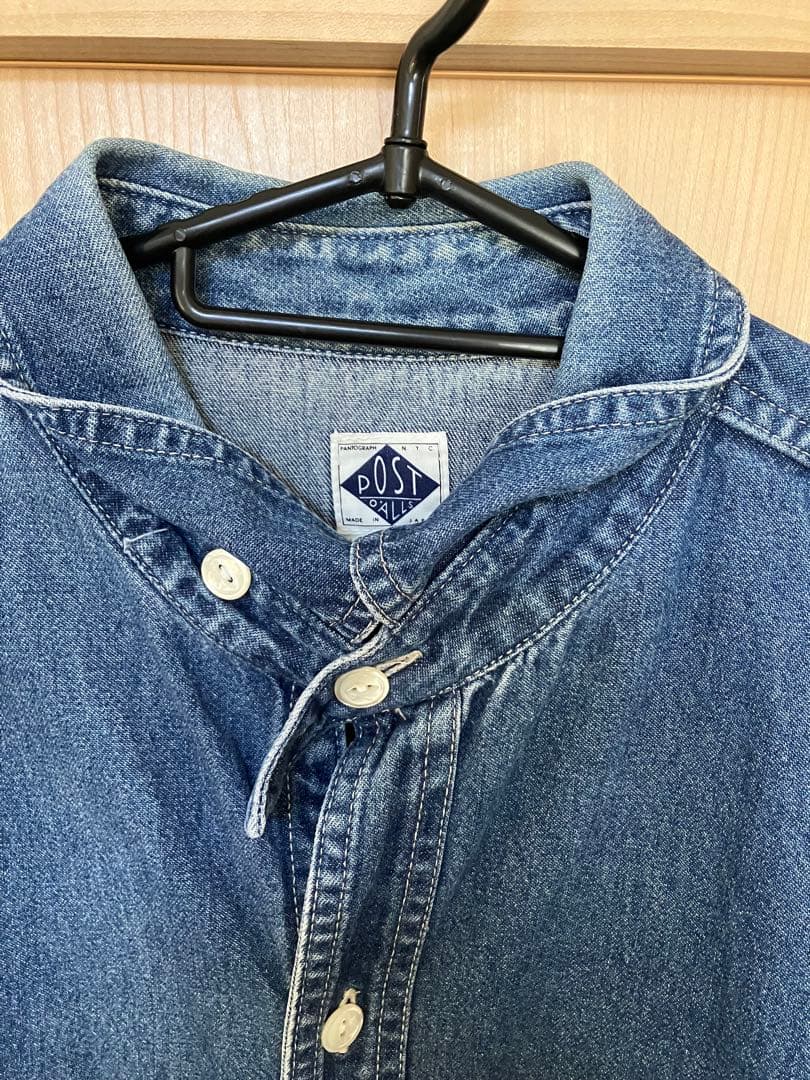 post o'alls デニムボタンシャツ