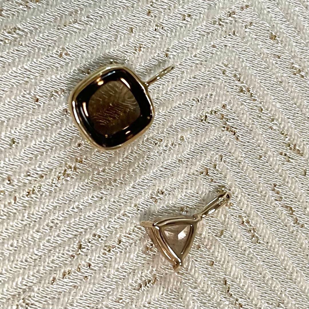 K10YG スモーキークォーツチャーム