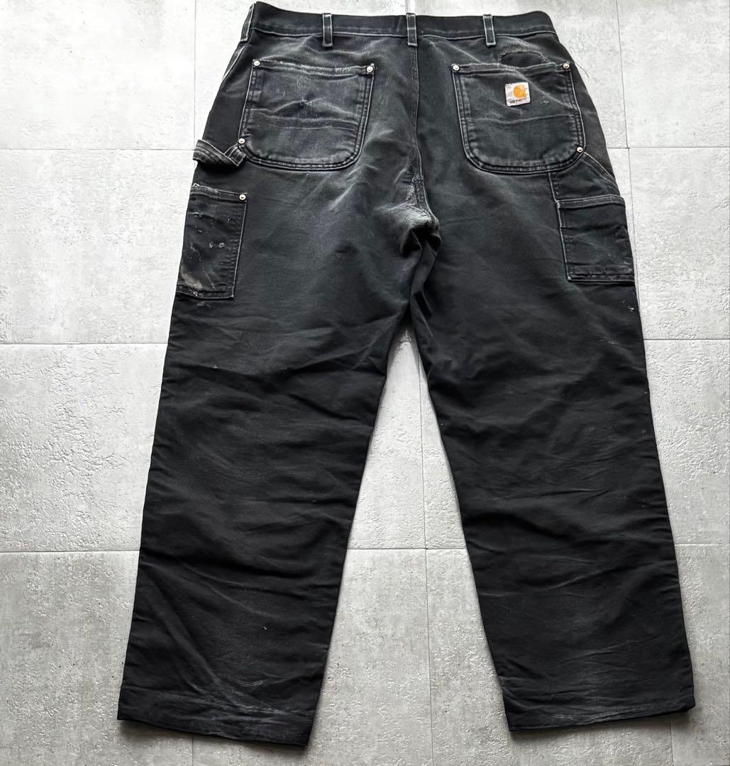 USA製　カーハート　ダブルニーペインターパンツ　B01 BLK ブラック