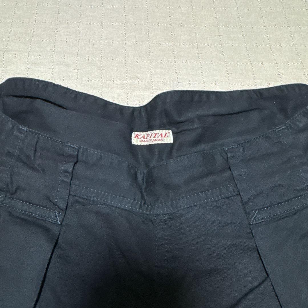 KAPITAL サルエルハーフパンツ ブラック